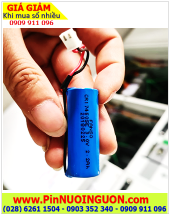 Fanso CR17450E; Pin nuôi nguồn FANSO CR17450E lithium 4/5A 3.0v 2200MmAh chính hãng (ZẮC CẮM)